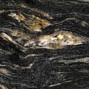 Black Cosmic Leatherlook Graniet Keukenbladen