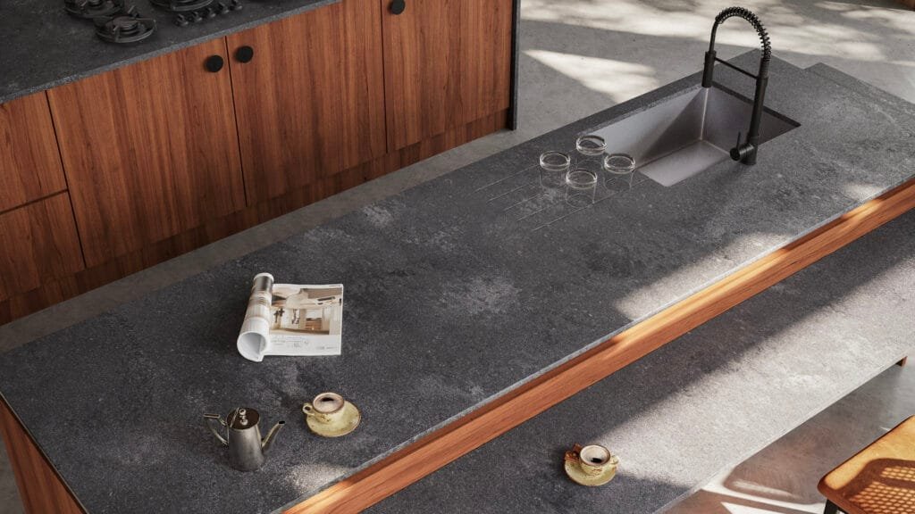 Caesarstone Rugged Concrete Composiet Werkbladen