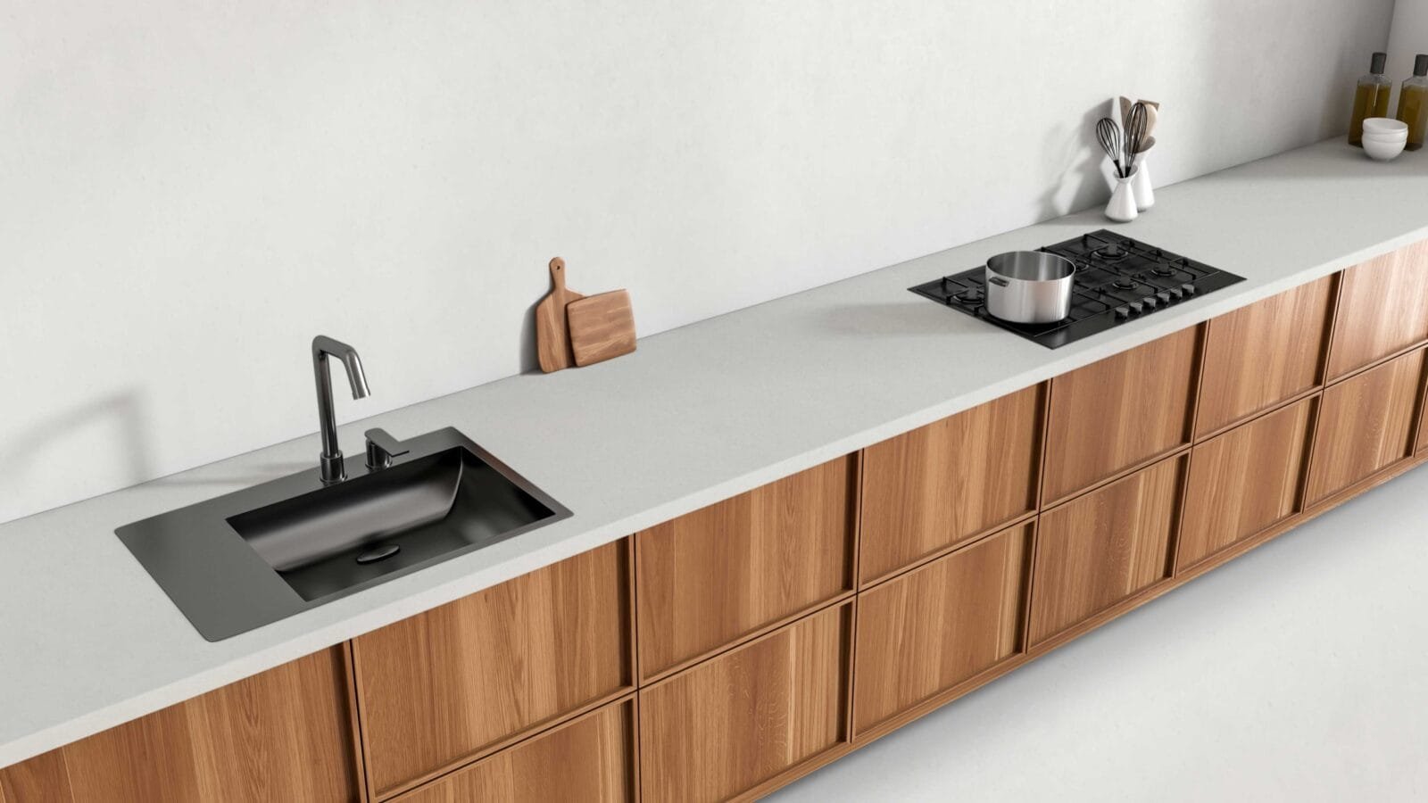 Composiet Aanrechtbladen Diresco Nature Silver