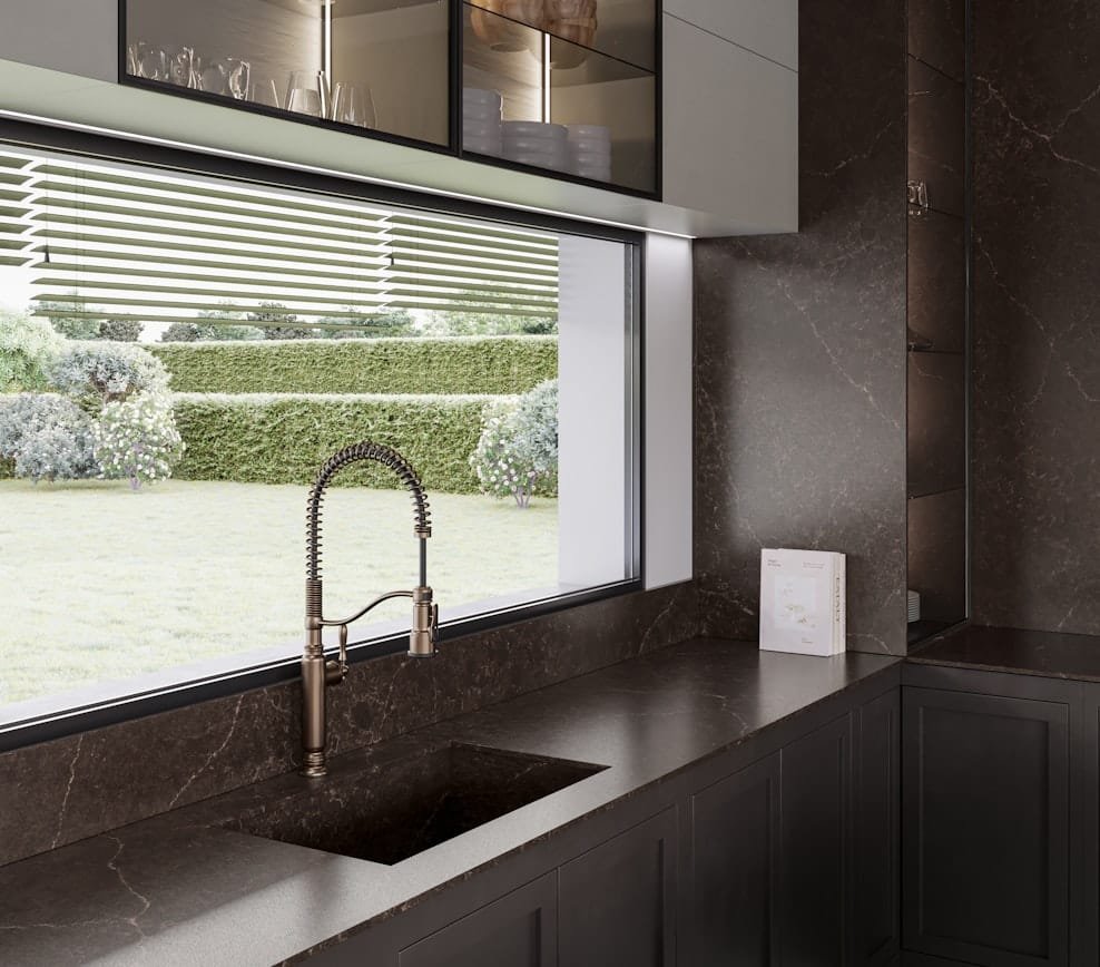 Composiet Aanrechtbladen Silestone Chateau Brown