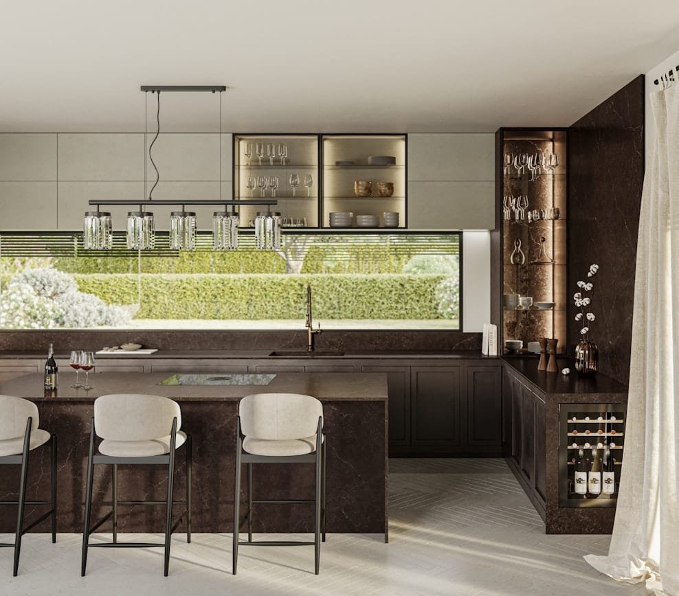 Composiet Aanrechtbladen Silestone Chateau Brown