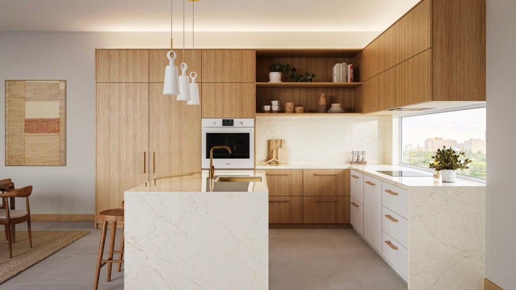 Composiet Keukenbladen Caesarstone Rossa Nova