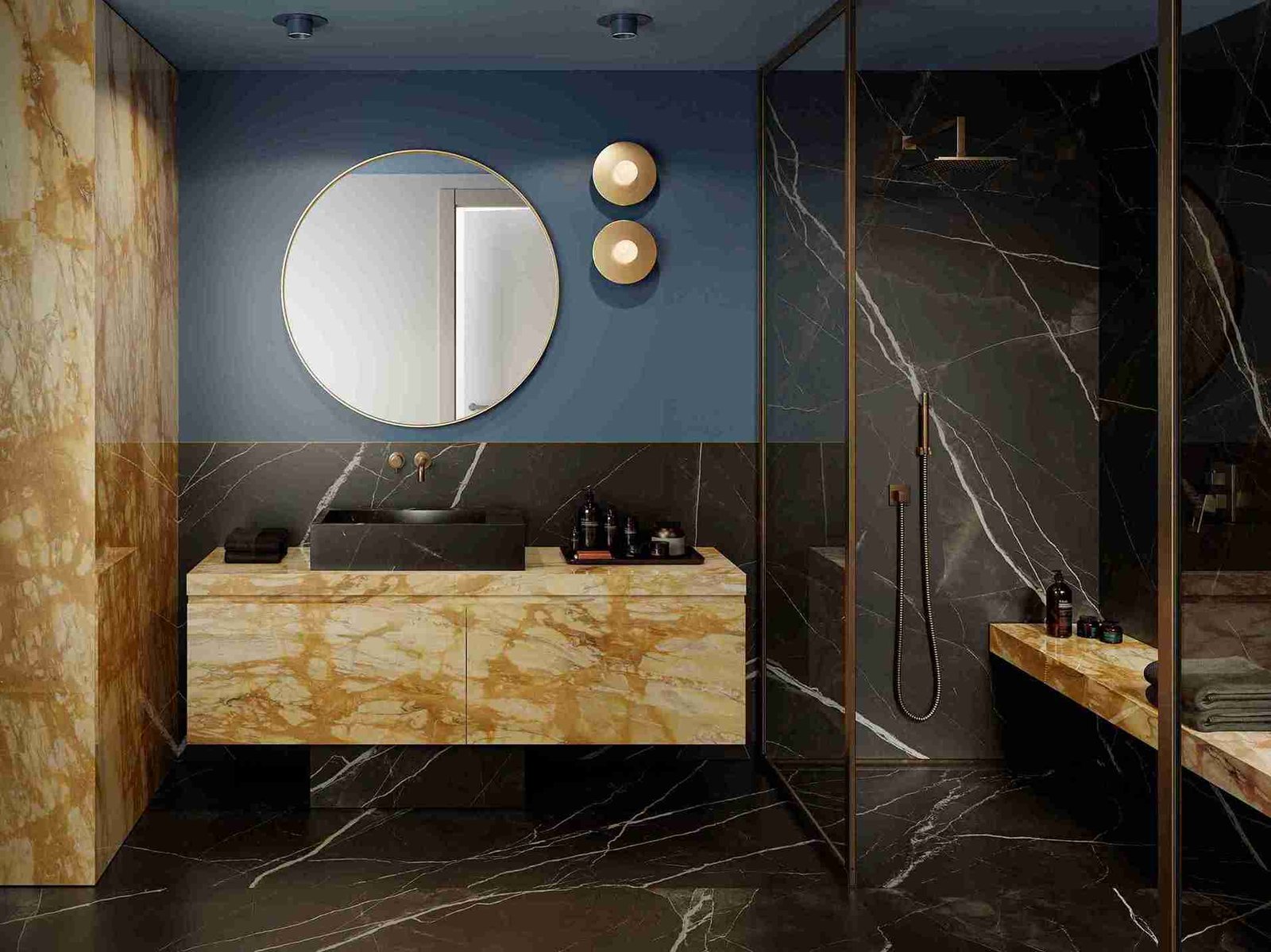Marazzi Marble Look Calacatta Black keramiek Keukenbladen