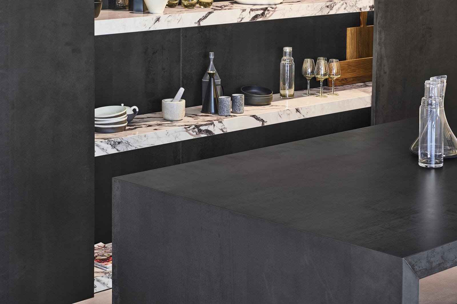 Marazzi Metal Look Iron Dark keramiek Aanrechtbladen
