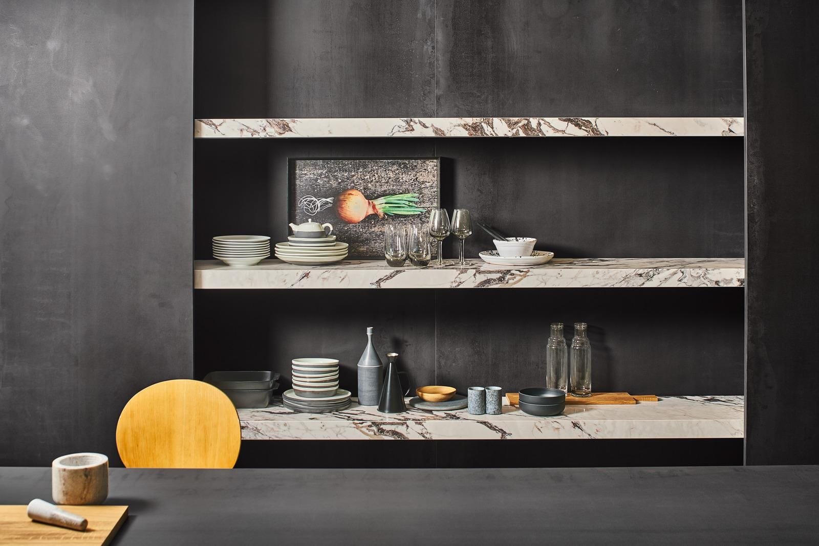 Marazzi Metal Look Iron Dark keramiek Aanrechtbladen