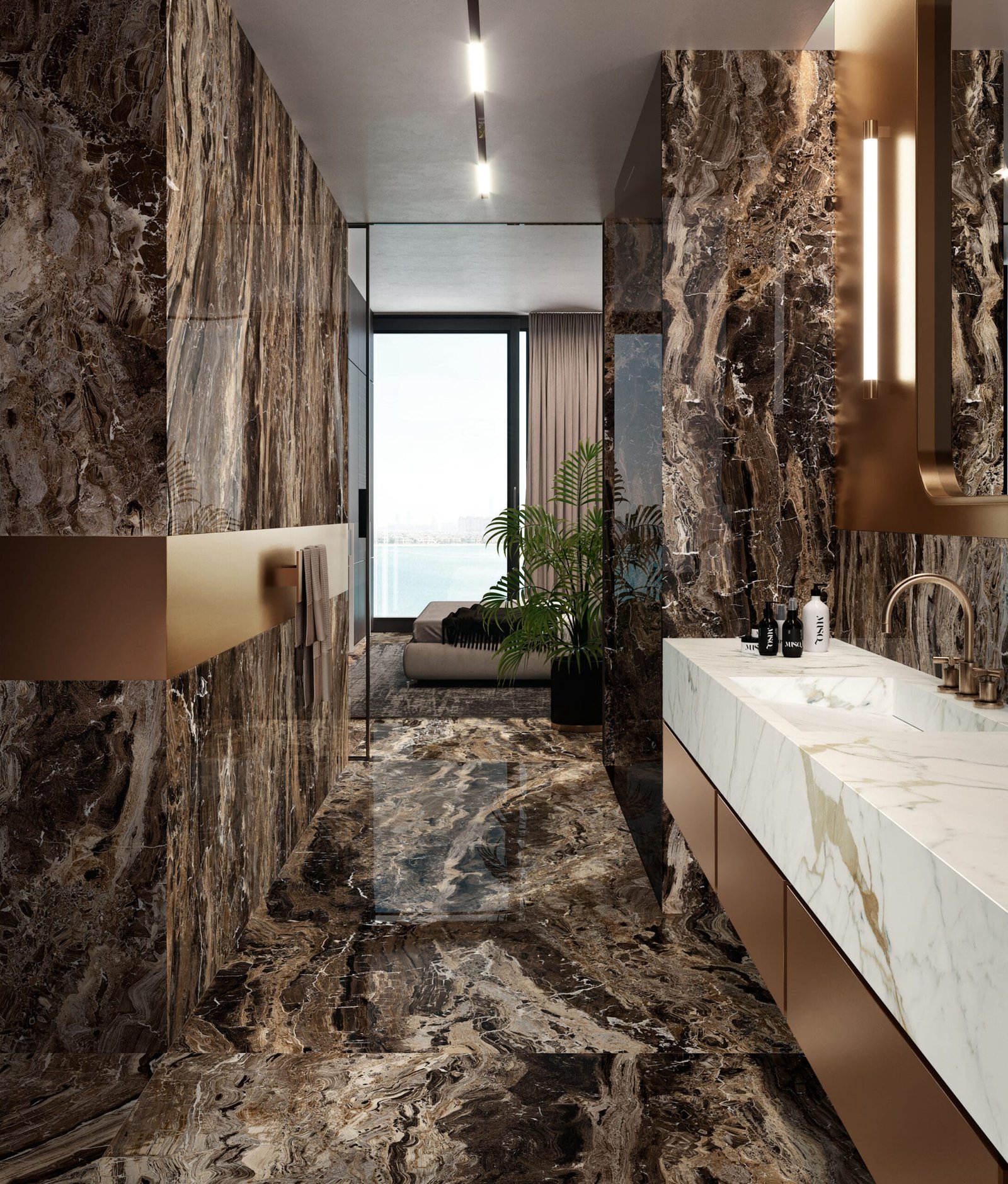 keramiek Aanrechtbladen Marazzi Marble Look Frappuccino