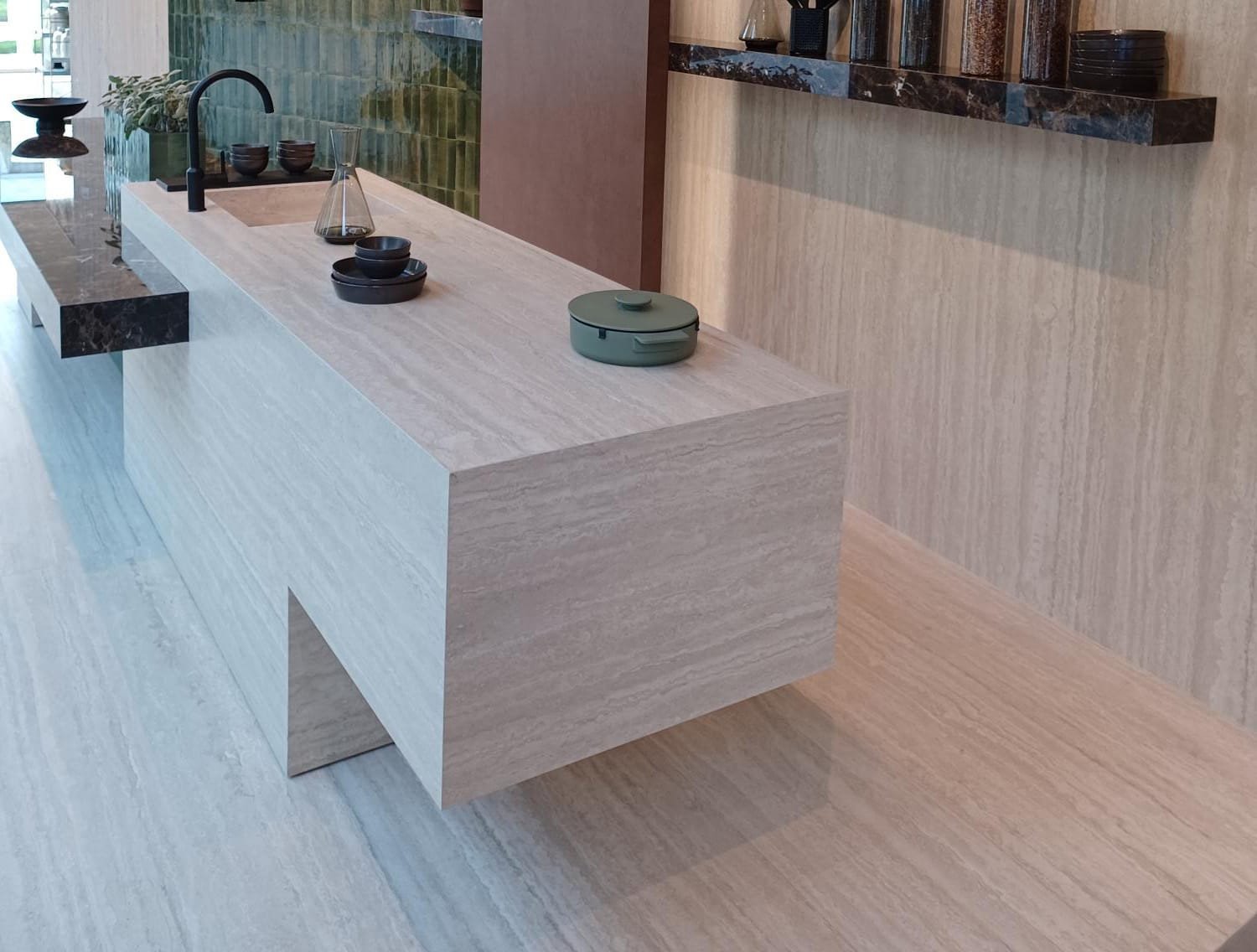 keramiek Keukenbladen Marazzi Stone Look Travertino Classico