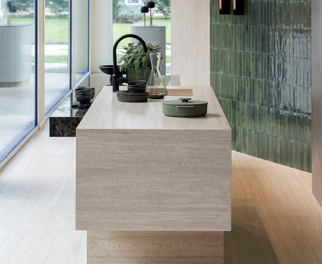 keramiek Keukenbladen Marazzi Stone Look Travertino Classico