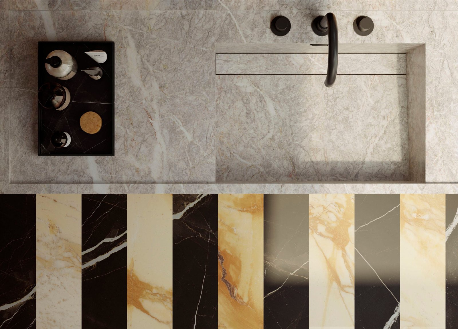 keramiek Keukenbladen Marble Look Fior di Pesco Carnico Marazzi