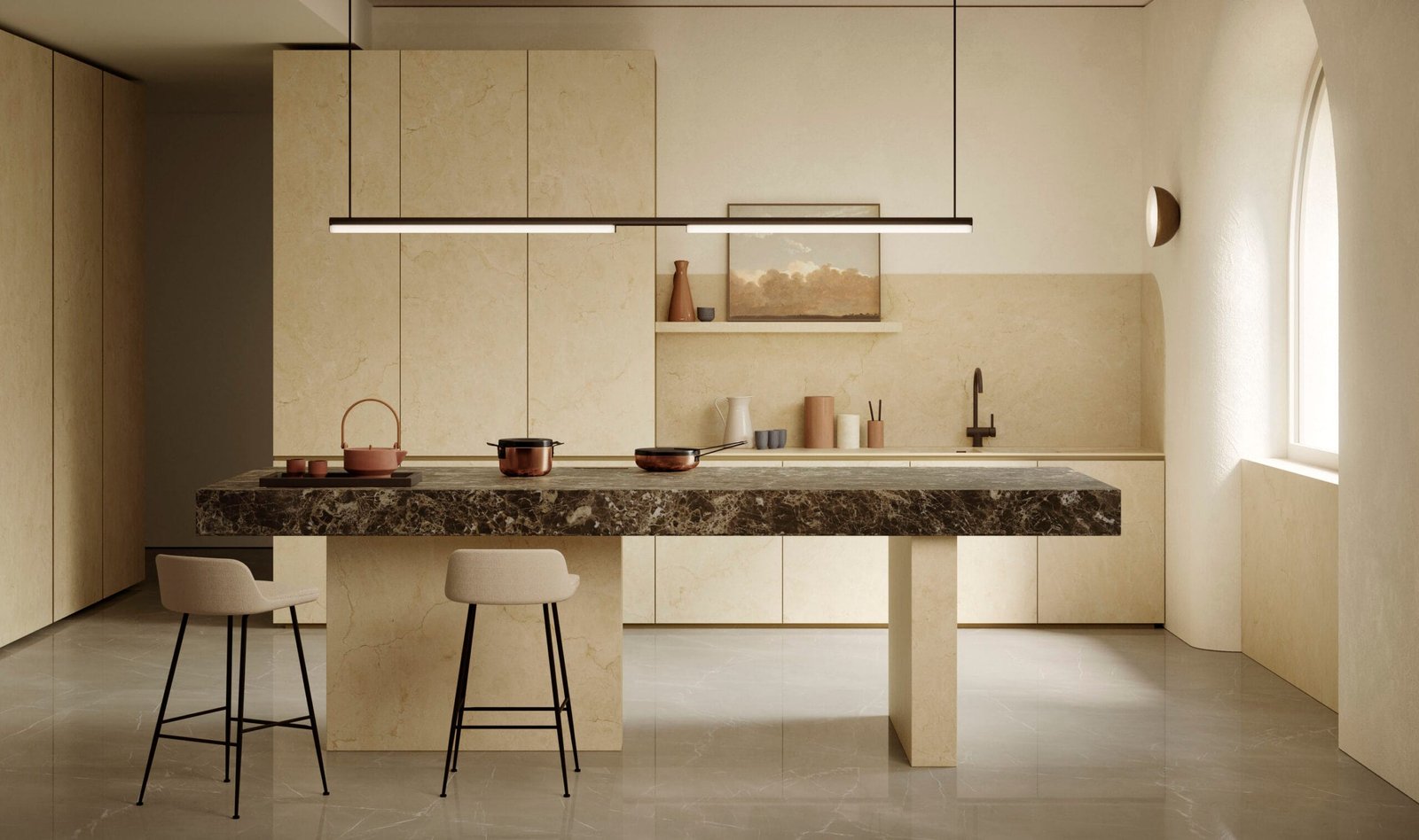 keramiek Werkbladen Marazzi Marble Look Crema Marfil