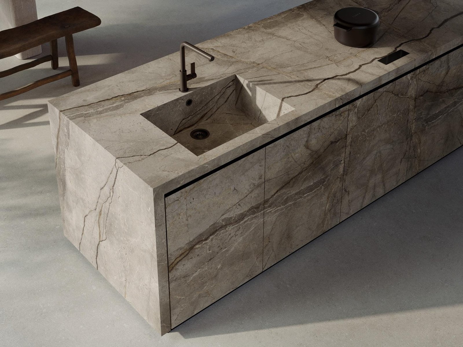 keramiek Werkbladen Stone Look Silver Root Marazzi