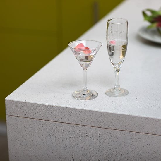 Composiet Keukenbladen Bianco Cristal Unistone